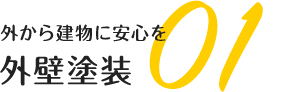 外から建物に安心を 外壁塗装